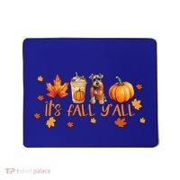 ItS Fall YAll Pumpkin Spice Latte Dog Miniature Schnauzer Gift Mousepad thumb 0