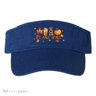 ItS Fall YAll Pumpkin Spice Latte Dog Miniature Schnauzer Gift Visor