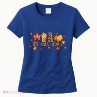 ItS Fall YAll Pumpkin Spice Latte Dog Miniature Schnauzer Gift Women's T-Shirt thumb 0