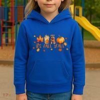 ItS Fall YAll Pumpkin Spice Latte Dog Miniature Schnauzer Gift Kids Hoodie thumb 3