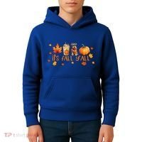ItS Fall YAll Pumpkin Spice Latte Dog Miniature Schnauzer Gift Kids Hoodie thumb 4