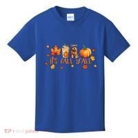 ItS Fall YAll Pumpkin Spice Latte Dog Miniature Schnauzer Gift Kids T-Shirt thumb 0
