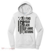 I Find Your Lack Of Ammo Disturbing Funny Gun Camo Guns Women's Hoodie thumb 0