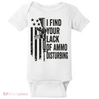 I Find Your Lack Of Ammo Disturbing Funny Gun Camo Guns Baby Bodysuit thumb 0
