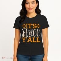 ItS Fall YAll Cut File Women's T-Shirt thumb 4