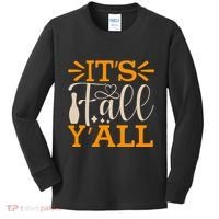 ItS Fall YAll Cut File Kids Long Sleeve Shirt thumb 0