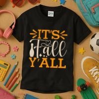 ItS Fall YAll Cut File Kids T-Shirt thumb 3