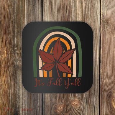 It's Fall Y'all Nature Rainbow Coaster