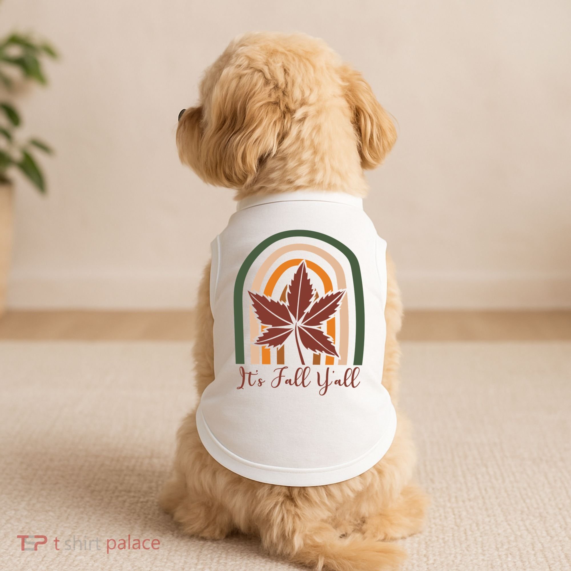 It's Fall Y'all Nature Rainbow Doggie Tank