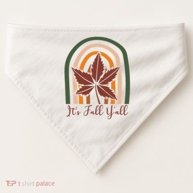 It's Fall Y'all Nature Rainbow USA-Made Doggie Bandana