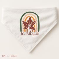 It's Fall Y'all Nature Rainbow USA-Made Doggie Bandana thumb 0