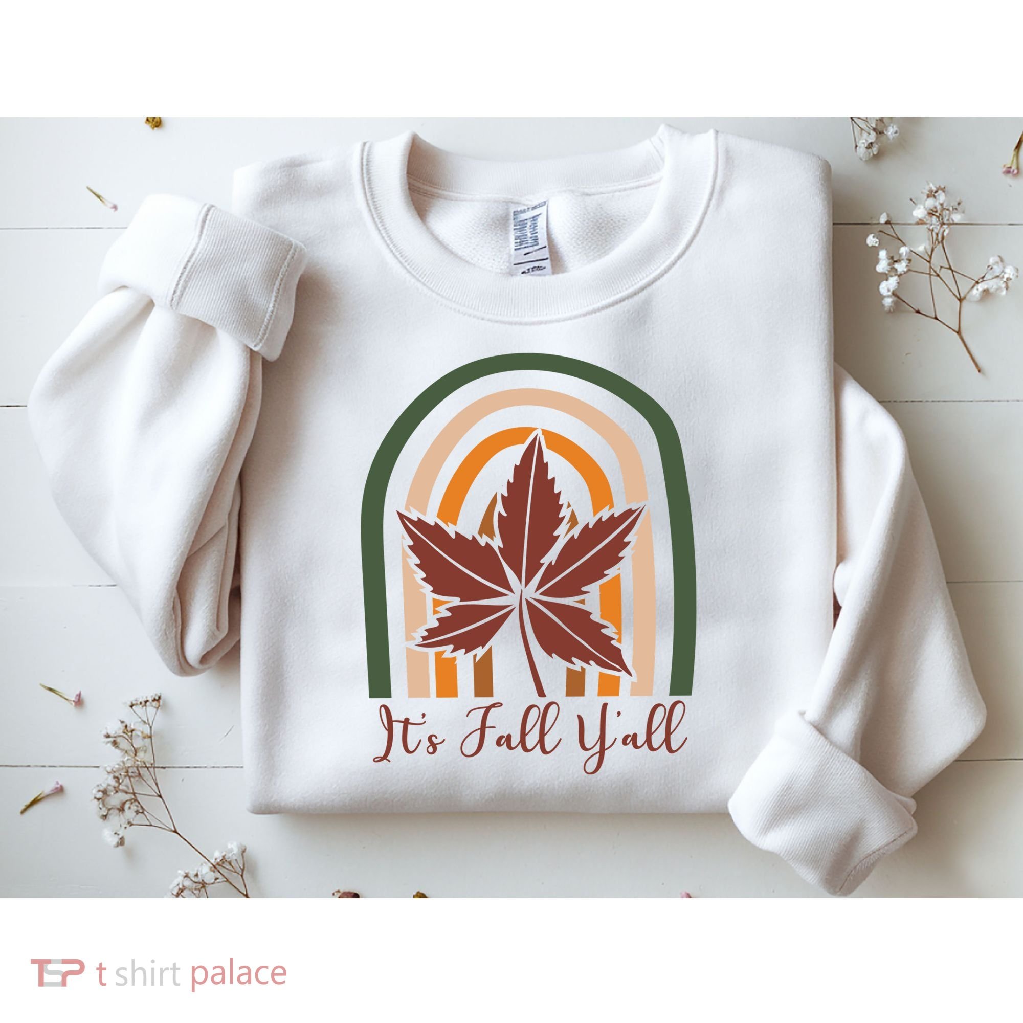 It's Fall Y'all Nature Rainbow Sweatshirt