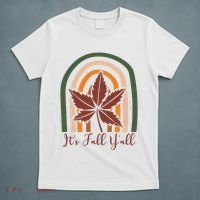 It's Fall Y'all Nature Rainbow T-Shirt thumb 5