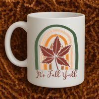 It's Fall Y'all Nature Rainbow Coffee Mug thumb 2