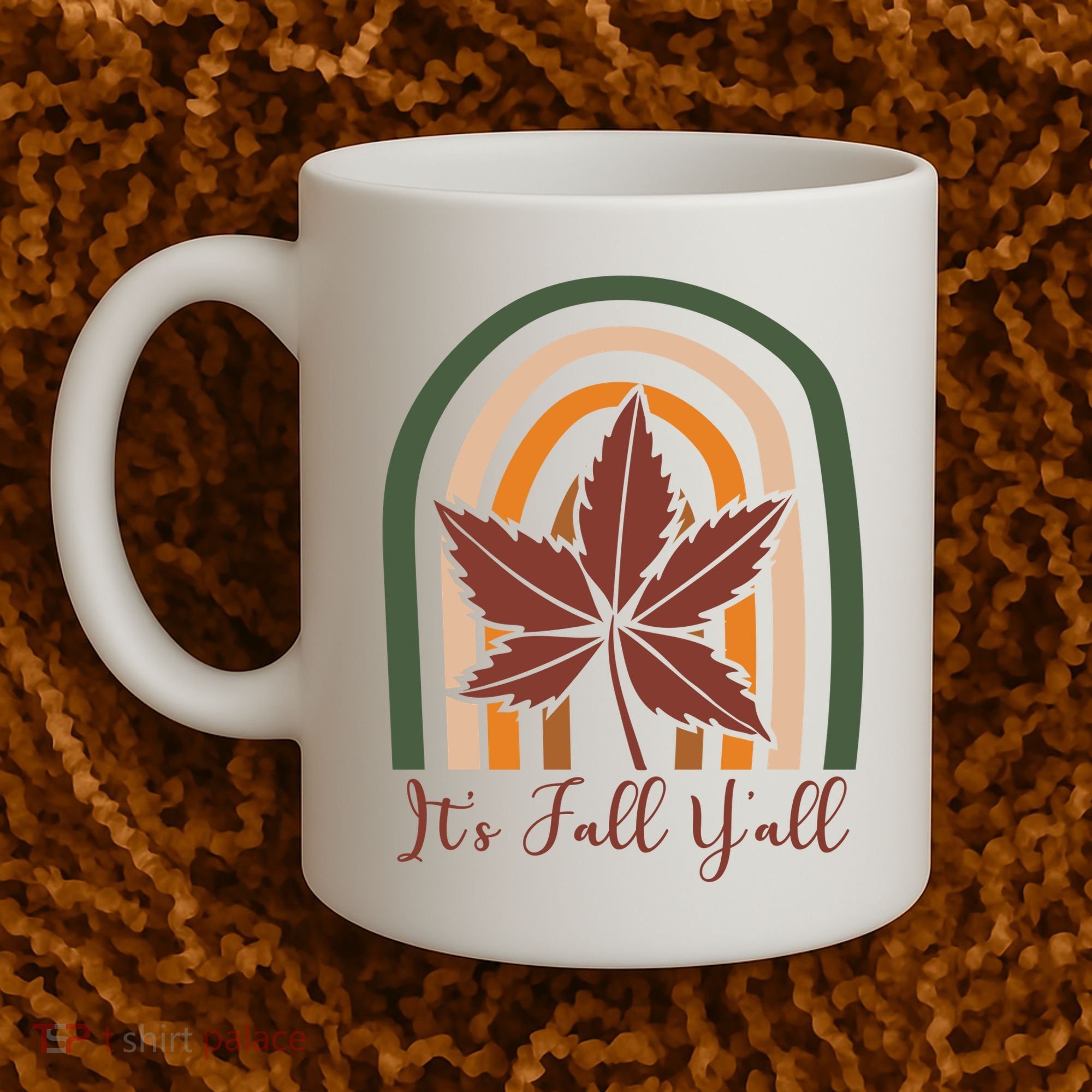 It's Fall Y'all Nature Rainbow Coffee Mug