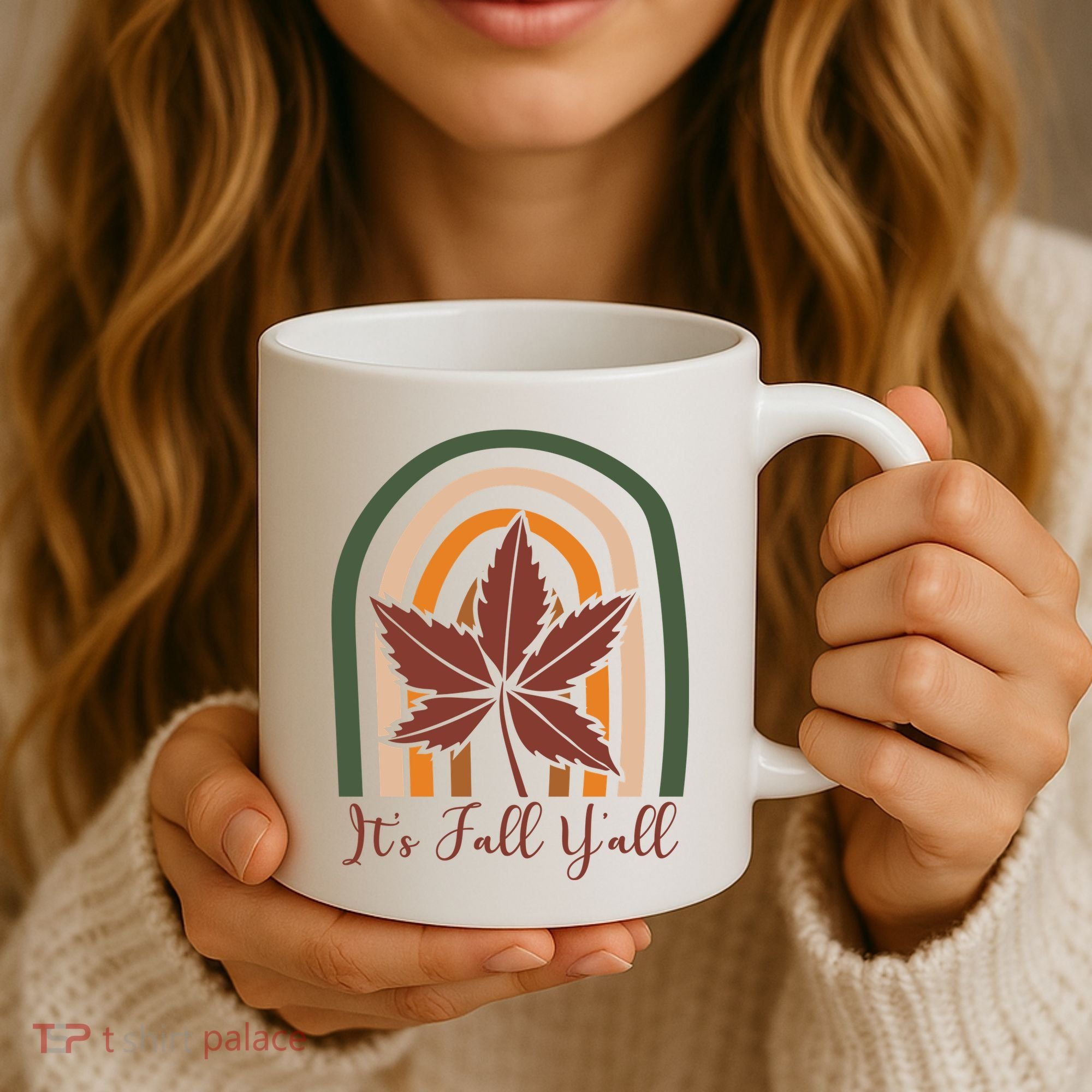 It's Fall Y'all Nature Rainbow Coffee Mug