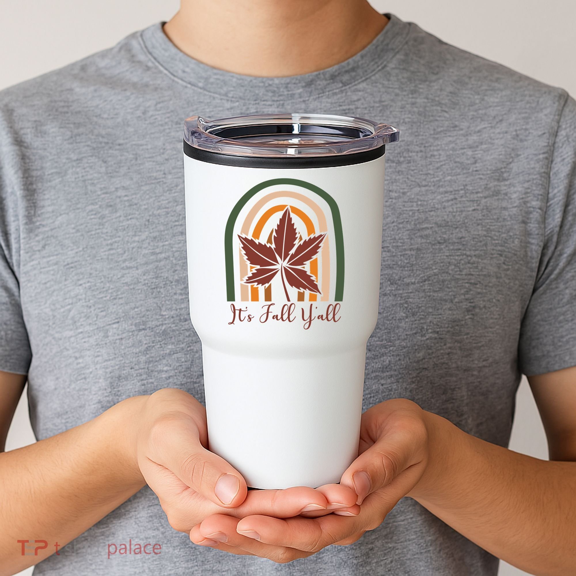 It's Fall Y'all Nature Rainbow Tumbler