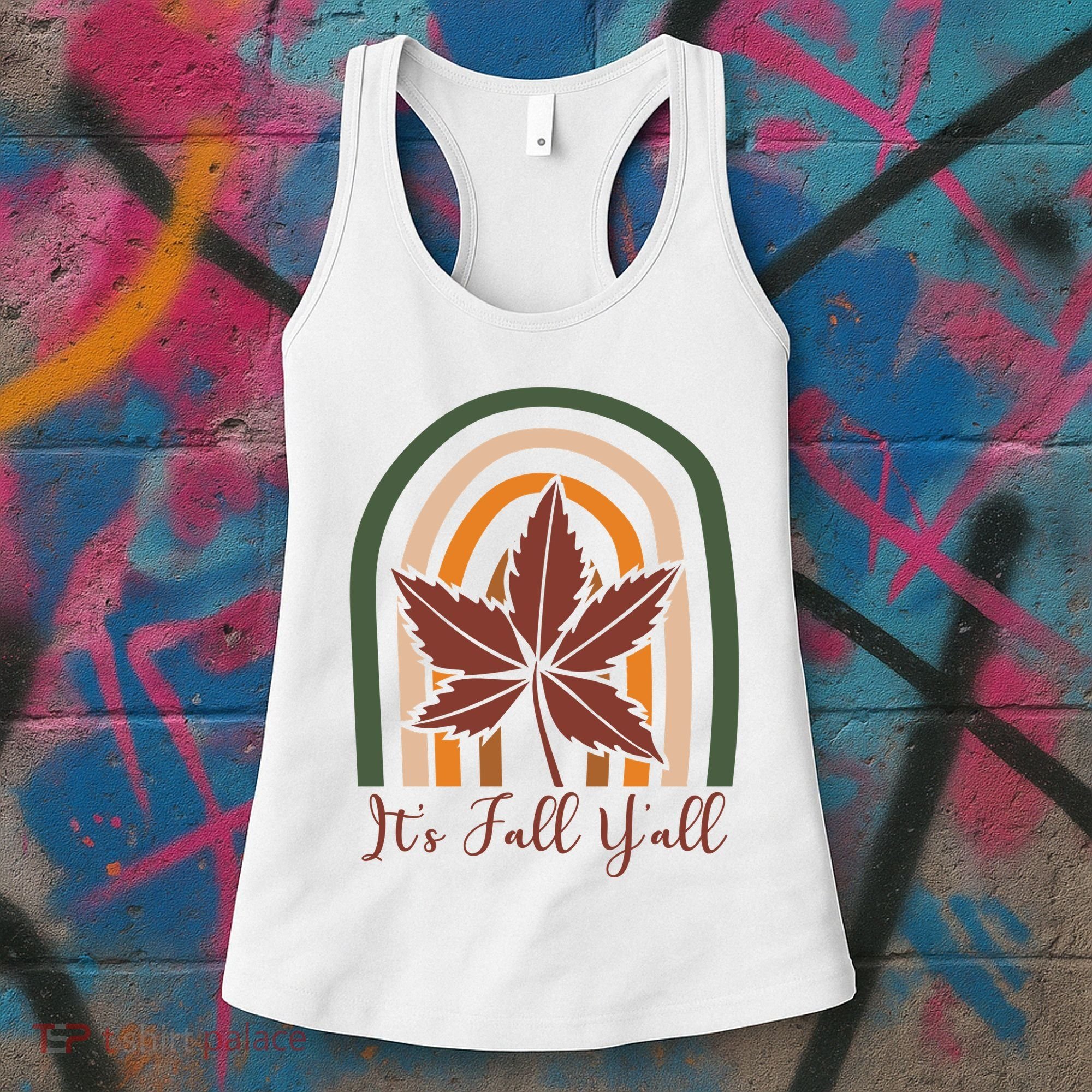 It's Fall Y'all Nature Rainbow Women's Tank Top