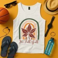 It's Fall Y'all Nature Rainbow Tank Top thumb 4