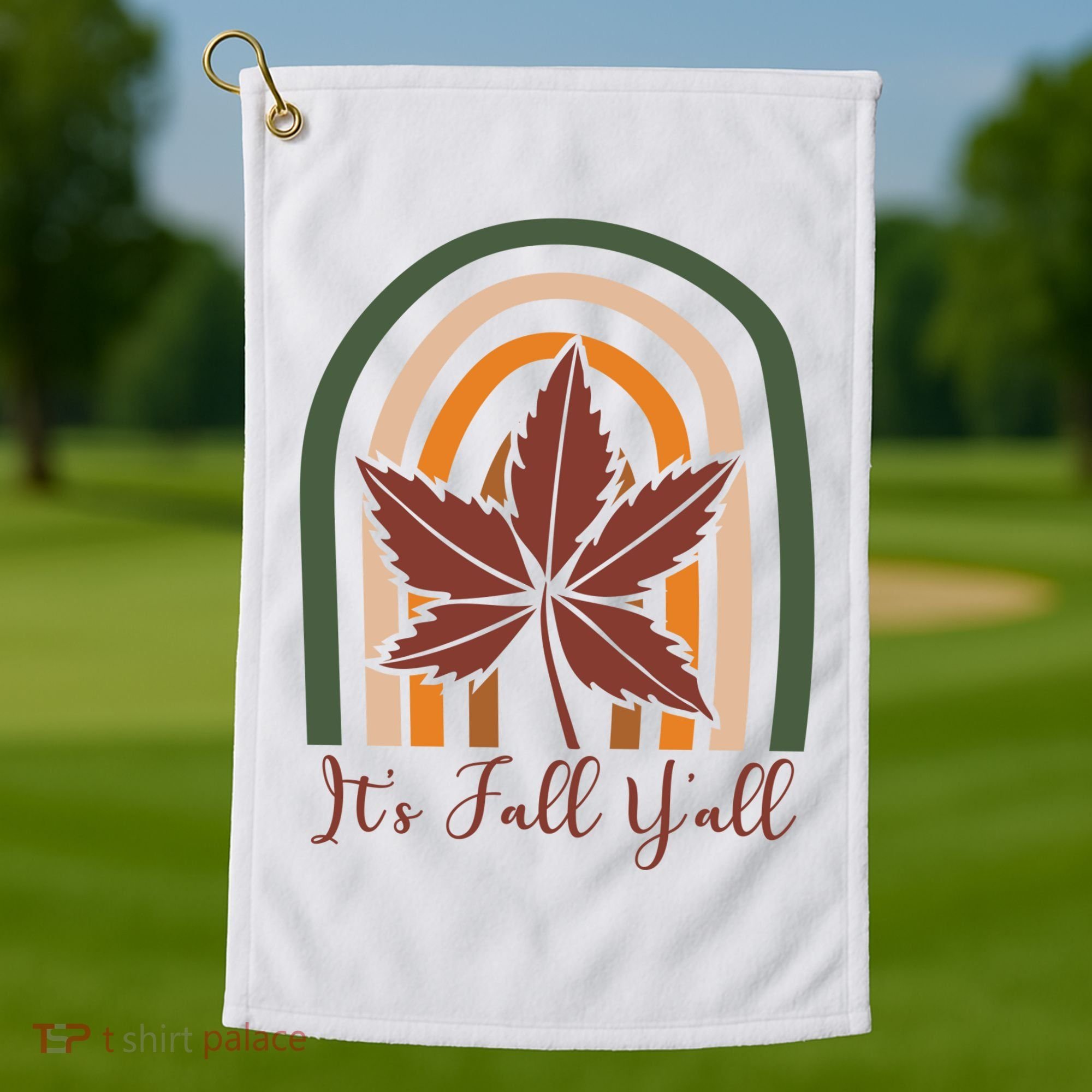 It's Fall Y'all Nature Rainbow Golf Towel