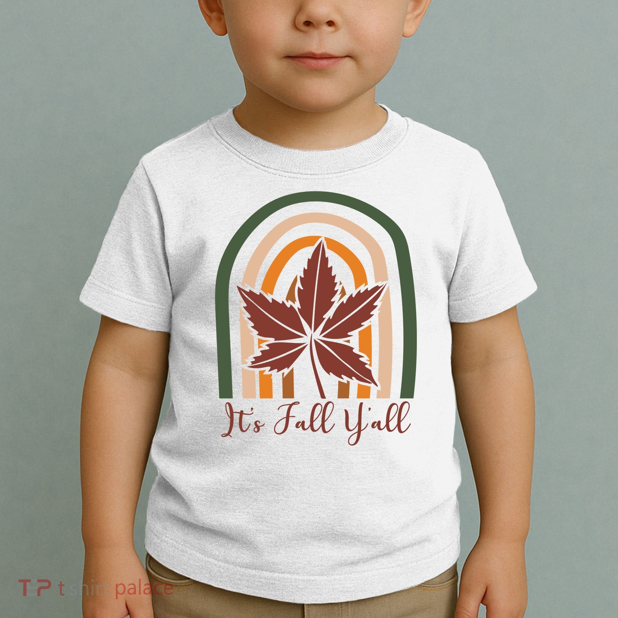 It's Fall Y'all Nature Rainbow Toddler T-Shirt