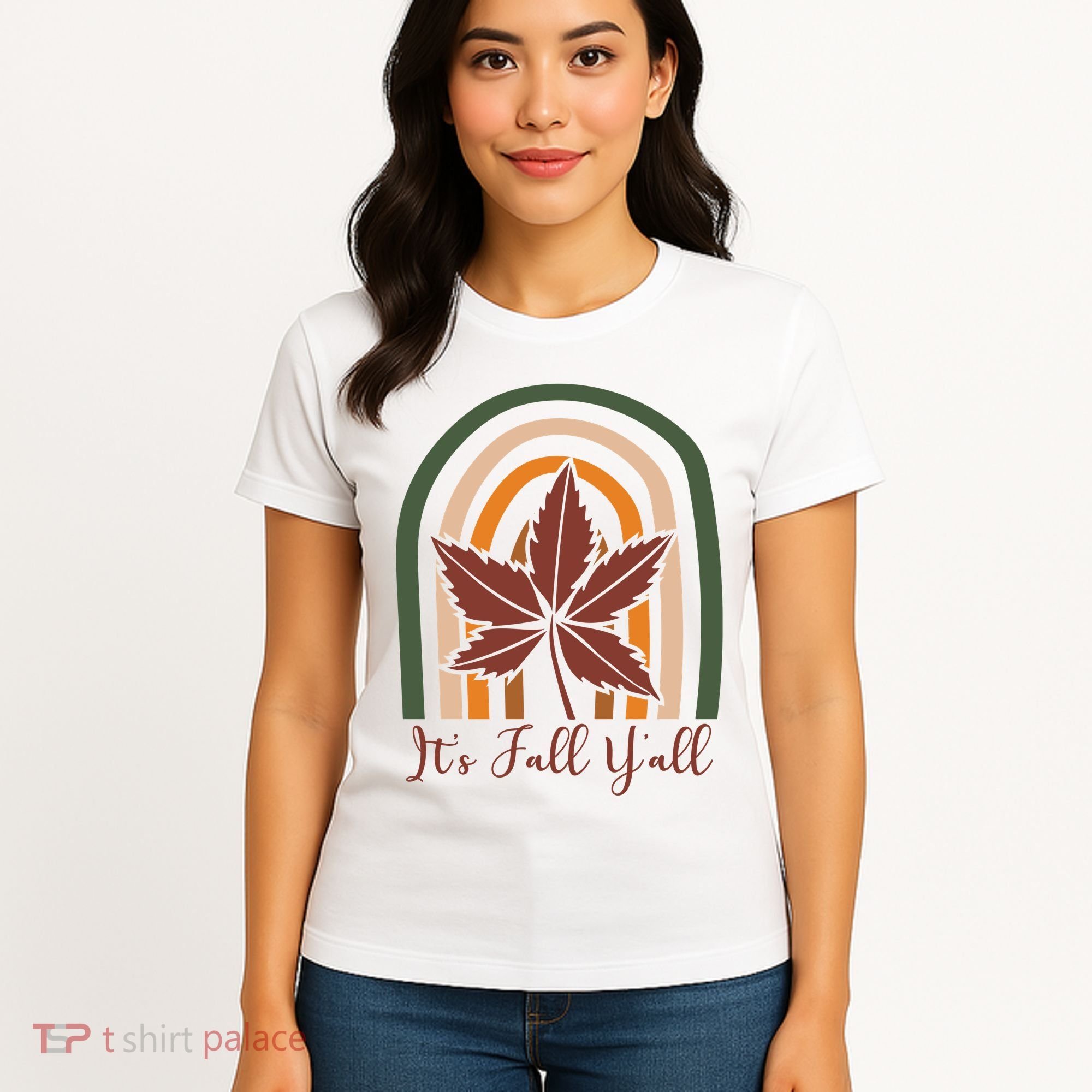 It's Fall Y'all Nature Rainbow Women's T-Shirt