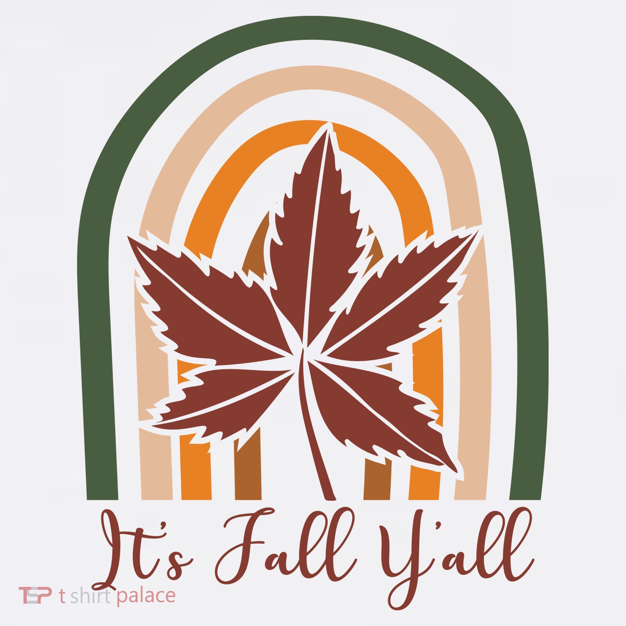 It's Fall Y'all Nature Rainbow Kids Sweatshirt