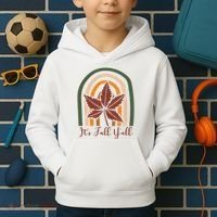 It's Fall Y'all Nature Rainbow Kids Hoodie thumb 2