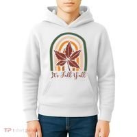 It's Fall Y'all Nature Rainbow Kids Hoodie thumb 4