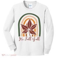 It's Fall Y'all Nature Rainbow Kids Long Sleeve Shirt thumb 0