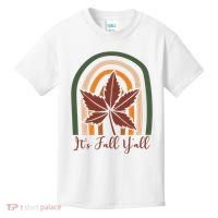 It's Fall Y'all Nature Rainbow Kids T-Shirt thumb 0