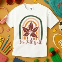 It's Fall Y'all Nature Rainbow Kids T-Shirt thumb 3