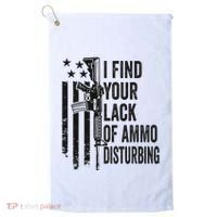 I Find Your Lack Of Ammo Disturbing Golf Towel thumb 0