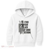 I Find Your Lack Of Ammo Disturbing Kids Hoodie thumb 0