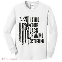 I Find Your Lack Of Ammo Disturbing Kids Long Sleeve Shirt thumb 0