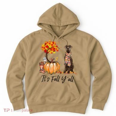 It's Fall Y'all Great Dane Dog Lovers Thanksgiving Halloween Hoodie