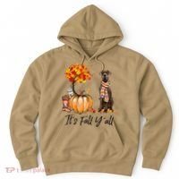It's Fall Y'all Great Dane Dog Lovers Thanksgiving Halloween Hoodie thumb 0