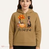 It's Fall Y'all Great Dane Dog Lovers Thanksgiving Halloween Hoodie thumb 5