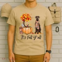 It's Fall Y'all Great Dane Dog Lovers Thanksgiving Halloween T-Shirt thumb 6