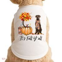 It's Fall Y'all Great Dane Dog Lovers Thanksgiving Halloween Doggie Tank thumb 0