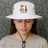 It's Fall Y'all Great Dane Dog Lovers Thanksgiving Halloween Bucket Hat thumb 3