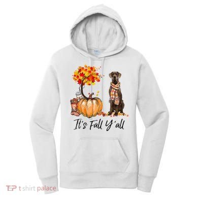It's Fall Y'all Great Dane Dog Lovers Thanksgiving Halloween Women's Hoodie