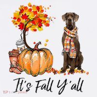 It's Fall Y'all Great Dane Dog Lovers Thanksgiving Halloween Women's Hoodie thumb 2