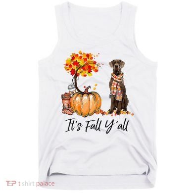 It's Fall Y'all Great Dane Dog Lovers Thanksgiving Halloween Tank Top