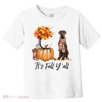 It's Fall Y'all Great Dane Dog Lovers Thanksgiving Halloween Toddler T-Shirt thumb 0