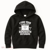 I Find Your Lack Of Bandwidth Disturbing. Network Admin Kids Hoodie thumb 0