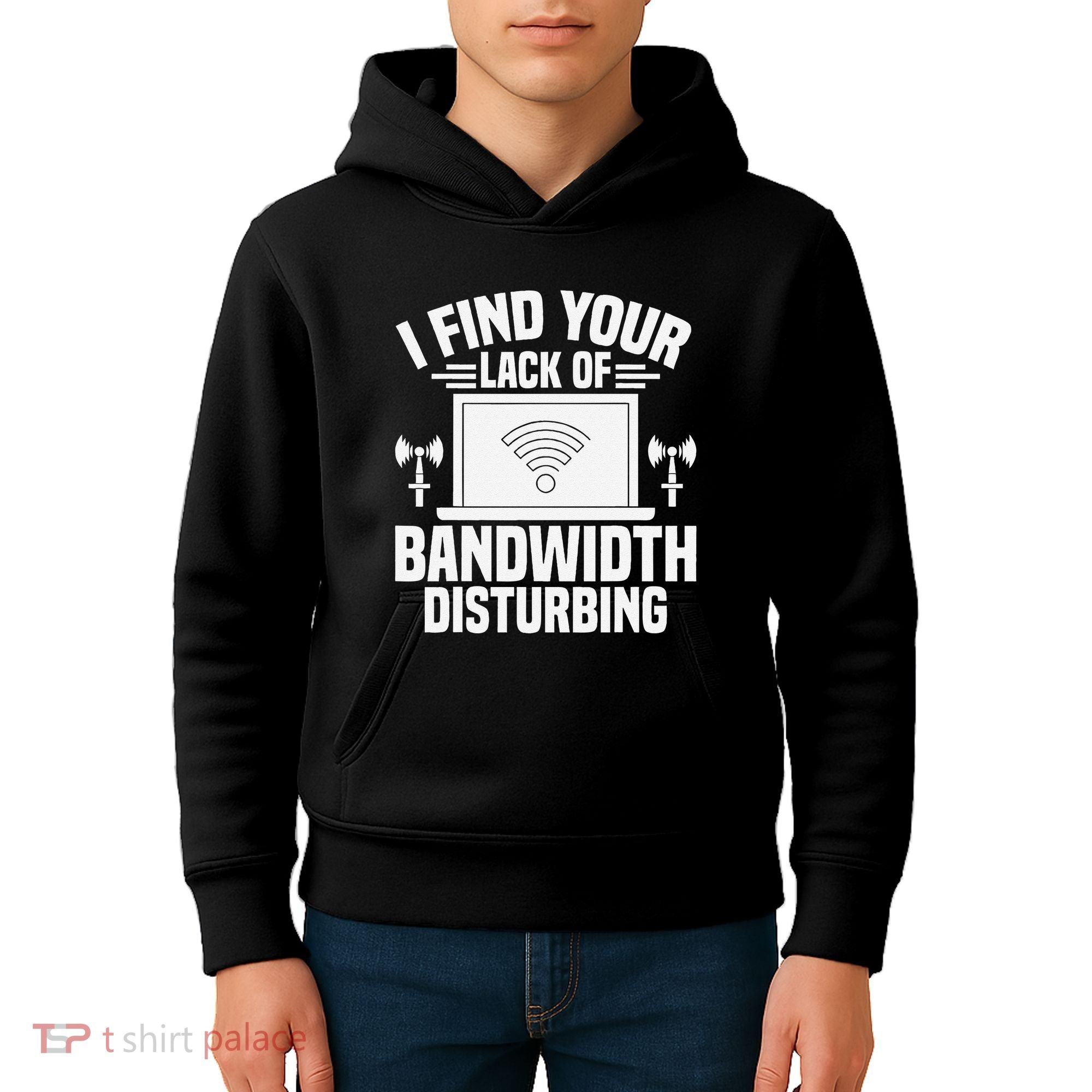 I Find Your Lack Of Bandwidth Disturbing. Network Admin Kids Hoodie