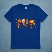 ItS Fall YAll Pumpkin Spice Latte Dog Miniature Schnauzer Funny Gift T-Shirt thumb 5