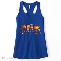 ItS Fall YAll Pumpkin Spice Latte Dog Miniature Schnauzer Funny Gift Women's Tank Top thumb 0