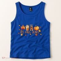 ItS Fall YAll Pumpkin Spice Latte Dog Miniature Schnauzer Funny Gift Tank Top thumb 2